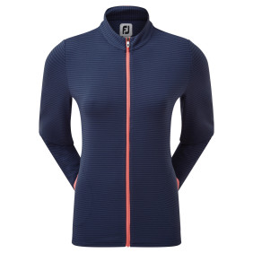 FootJoy Full-Zip Lightweight Tonal Stripe Midlayer