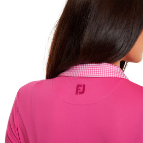 FootJoy Houndstooth Trim 3/4 Sleeve Lisle