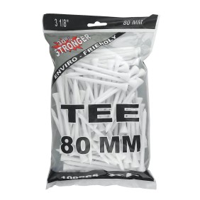 Wooden Tees 80mm 100-pack