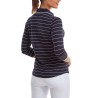 FootJoy 3/4 Sleeve Pinstripe Pique