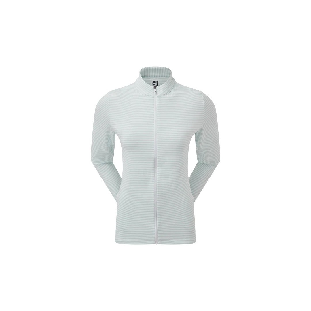 FootJoy Full-Zip Lightweight Tonal Stripe Midlayer